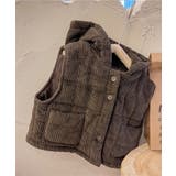 【aimoha-KIDS-】コーディロイ中綿ノースリーブジャケット【AW】 | aimoha kids | 詳細画像5