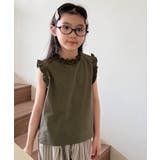 【aimoha-KIDS-】フリルノースリーブブラウス | aimoha kids | 詳細画像5 