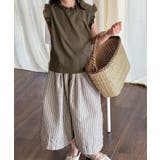 【aimoha-KIDS-】フリルノースリーブブラウス | aimoha kids | 詳細画像7 
