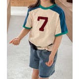 【aimoha-KIDS-】ナンバープリントラグランTシャツ | aimoha kids | 詳細画像6 