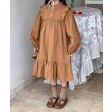 【Aimoha KIDS】肩フリルキッズワンピース | aimoha kids | 詳細画像11