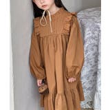 【Aimoha KIDS】肩フリルキッズワンピース | aimoha kids | 詳細画像6