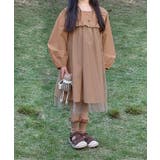 【Aimoha KIDS】チュール重ねキッズワンピース | aimoha kids | 詳細画像1