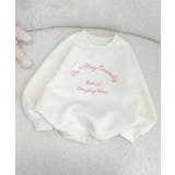 【aimoha-KIDS-】リボン刺繍スウェットプルオーバー | aimoha kids | 詳細画像6 
