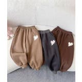 【aimoha-KIDS-】パッチワークスウェットパンツ | aimoha kids | 詳細画像2