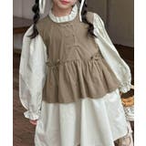【aimoha KIDS】配色フレアワンピース | aimoha kids | 詳細画像5