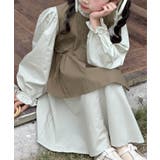 【aimoha KIDS】配色フレアワンピース | aimoha kids | 詳細画像6