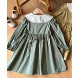 【Aimoha KIDS】刺繍襟のフリルワンピース | aimoha kids | 詳細画像3 