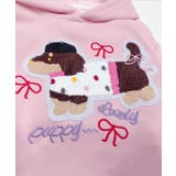 【aimoha KIDS】キッズドッグワッペンパーカー | aimoha kids | 詳細画像2 