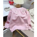 ピンク | 【aimoha KIDS】キッズフラワーカラースウェット | aimoha kids