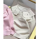 モカ | 【aimoha KIDS】キッズフラワーカラースウェット | aimoha kids
