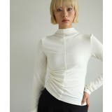 ホワイト | 【moyo】アシンメトリーハイネックカットソー | aimoha 