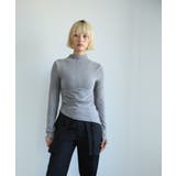 グレー | 【moyo】アシンメトリーハイネックカットソー | aimoha 