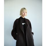 モカ | 【moyo】ノーカラーラグラン ロングコート【AW】 | aimoha 