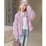 ピンク | 【aimoha KIDS】ギャザーボンバージャケット | aimoha kids