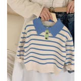 【aimoha-KIDS-】ボーダーポロニット | aimoha kids | 詳細画像4
