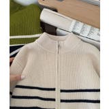 【aimoha-KIDS-】ボーダーニットジャケット【AW】 | aimoha kids | 詳細画像10