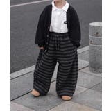 【aimoha-KIDS-】キッズ 裏起毛ボーダースウェットリラックスパンツ | aimoha kids | 詳細画像8 