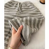 【aimoha-KIDS-】キッズ 裏起毛ボーダースウェットリラックスパンツ | aimoha kids | 詳細画像6 