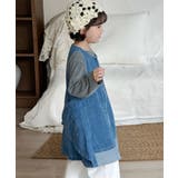 【aimoha-KIDS-】キッズ ジップアップデニムワンピー | aimoha kids | 詳細画像7