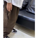 【aimoha-KIDS-】ベルト付きワイドカーゴパンツ | aimoha kids | 詳細画像11