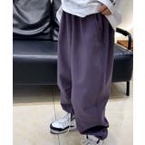 パープル | 【aimoha-KIDS-】裏起毛カーゴパンツ【AW】 | aimoha kids
