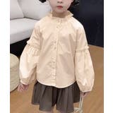 【aimoha KIDS】ハイネックフリル襟シャツ | aimoha kids | 詳細画像4