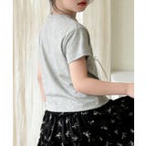 【aimoha-KIDS-】リボンスケッチ デザインTシャツ | aimoha kids | 詳細画像12 