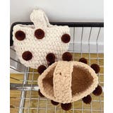 【aimoha-KIDS-】ボンボン付きニット編みハンドバッグ【AW】 | aimoha kids | 詳細画像6