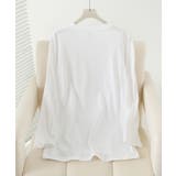 ロングスリーブシンプルクルーネックTシャツ ロング ロンT 長袖 | aimoha  | 詳細画像1 