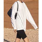 ロングスリーブシンプルクルーネックTシャツ ロング ロンT 長袖 | aimoha  | 詳細画像4 