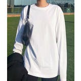 ロングスリーブシンプルクルーネックTシャツ ロング ロンT 長袖 | aimoha  | 詳細画像5 