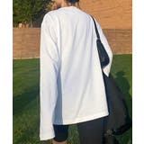 ロングスリーブシンプルクルーネックTシャツ ロング ロンT 長袖 | aimoha  | 詳細画像6 