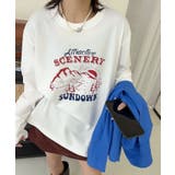 プリントロングスリーブTシャツ | aimoha | 詳細画像1