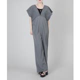 グレー | シャーリングサロペットオールインワン | aimoha