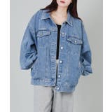 ライトブルー | オーバーサイズデニムジャケット | aimoha