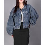 ライトブルー | ショート丈デニムジャケット | aimoha