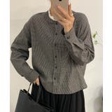 ブラック | チェックコットンシャツ | aimoha 