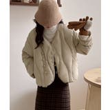 波打ちキルティングVネックダウン | aimoha  | 詳細画像7 