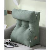 ライトブルー | 【おうち時間＆テレワークの味方！】クッション付き腰掛クッション 背当て クッショ… | aimoha 