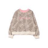 for girls フロントプリントレオパード総柄リンガースウェット | HOOK | 詳細画像17