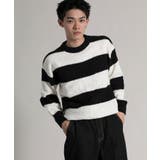 ブラック | Bold Stripe Pullover | aimoha men