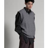 ダークグレー | Textured V Neck | aimoha men