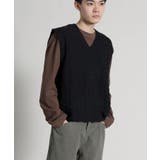 ブラック | Textured V Neck | aimoha men