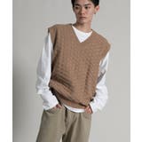 Textured V Neck | aimoha men | 詳細画像3