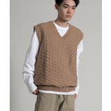 Textured V Neck | aimoha men | 詳細画像2