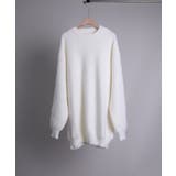 ホワイト | aimoha men Shaggy Jacquard Knit【AW】 | aimoha men