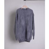 グレー | aimoha men Shaggy Jacquard Knit【AW】 | aimoha men