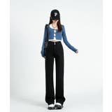 【Aimoha】ダブルボタンハイウエストジーンズ | aimoha  | 詳細画像7 