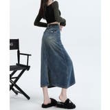 【BANICO】バックスリットデニムスカート | aimoha | 詳細画像9